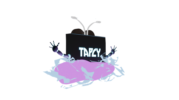 Tapcy hat auf der Rückseite ihren Namen leuchtend und darüber einen Lichtstreifen bekommen