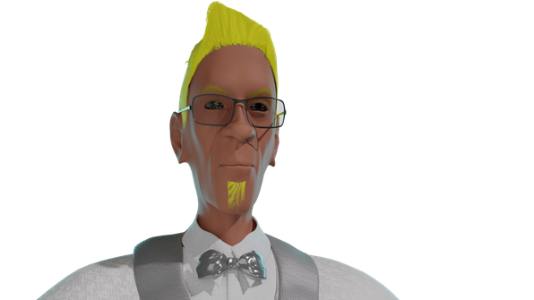 Ksavver im Portrait als 3D Erstcharakter mit MPFBv2